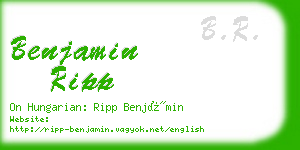 benjamin ripp business card